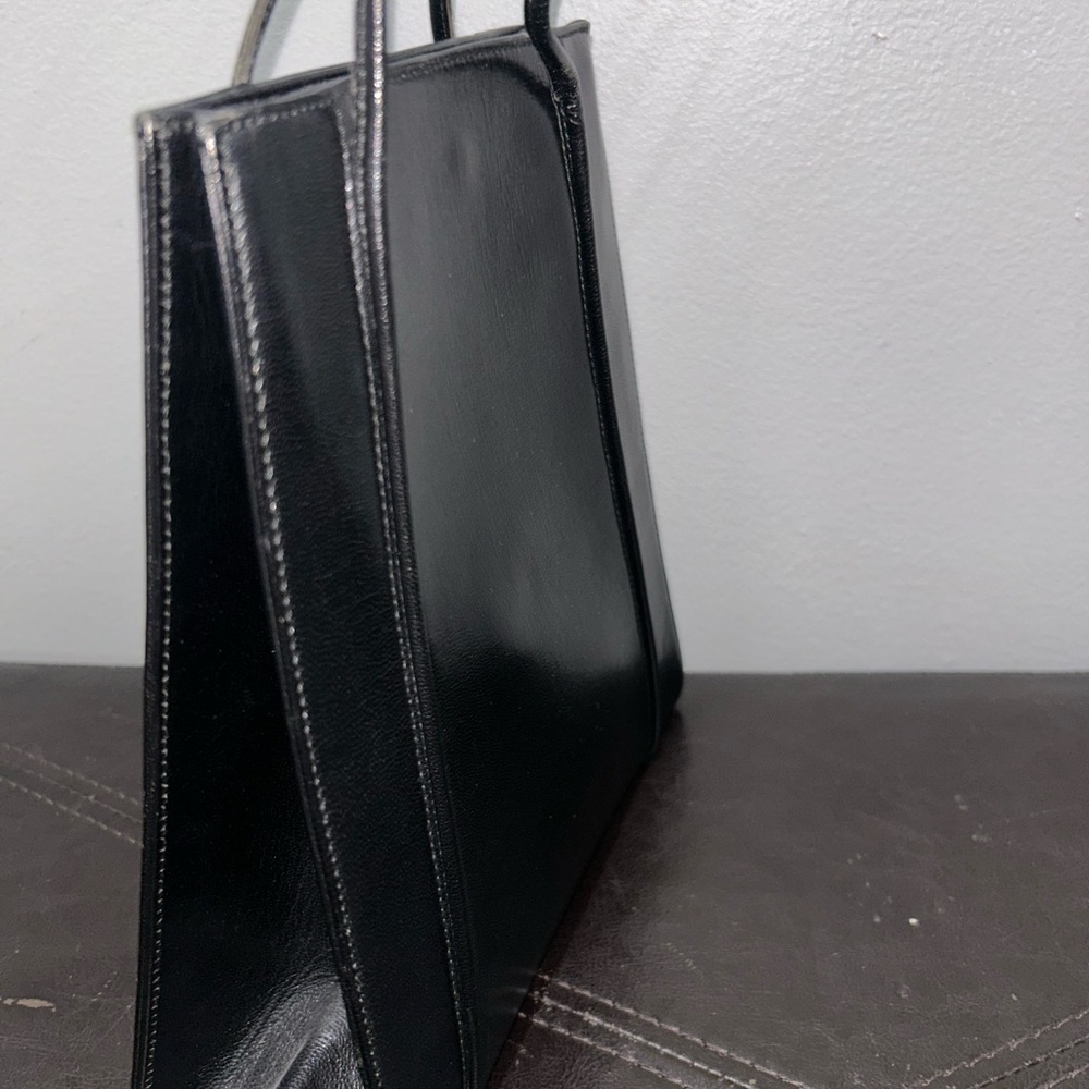Salvatore Ferragamo Black Leather Tote Bag - Picture 2 of 3